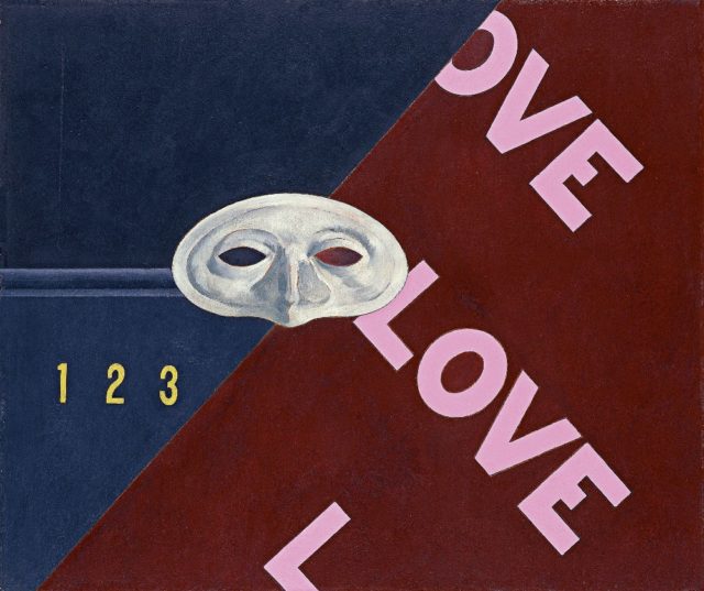  "Love, Love, Love. Homenaje a Gertrude Stein" (1928), retrato-cartel de Charles Demuth, que se encuentra en el Museo Thyssen-Bornemisza, Madrid