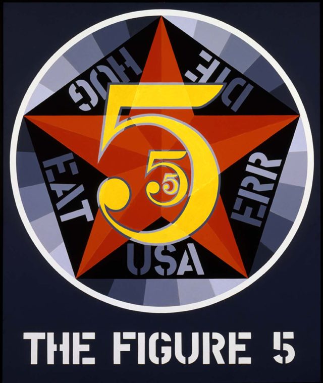 "El número 5" (1963), de Robert Indiana
