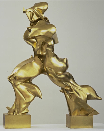 "Formas únicas de continuidad en el espacio" (1913), bronce, de Umberto Boccioni, en el MoMA de Nueva York