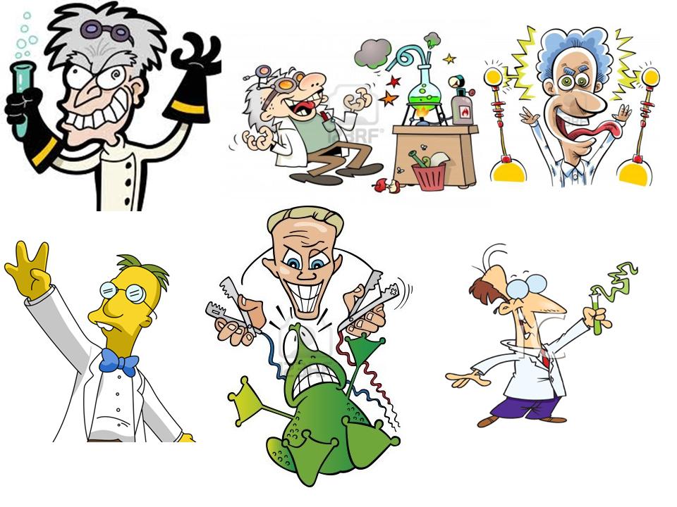 Solo una pequeña muestra de los cientos de dibujos y caricaturas basados en topicos sobre el cientifico