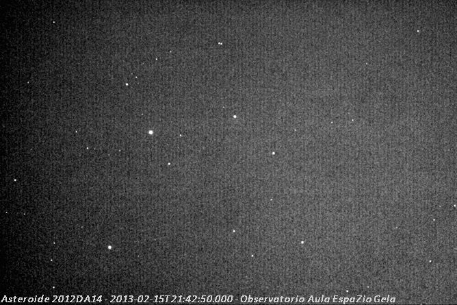 El asteroide 2012DA14, visto desde Bilbao