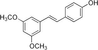 Estructura química del pterostilbeno