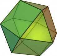 Rombododecaedro y cuboctaedro