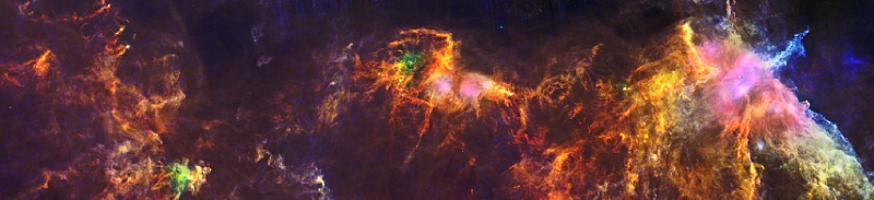 Nebulosa Cabeza de Caballo vista por los instrumentos PACS y SPIRE de Herschel el 18 del 4 del 2013. Foto: European Space Agency.
