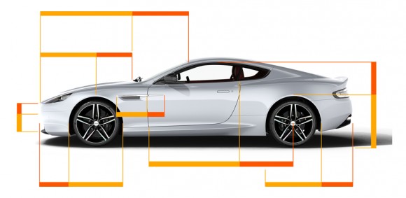  Las proporciones áureas en el diseño exterior del nuevo modelo DB9 de Aston Martin, según aparece en la página web de la compañía Aston Martin