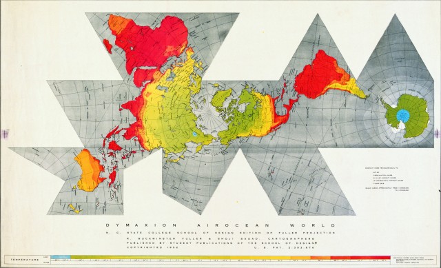 Dymaxion map, de R. Buckminster Fuller (1943)