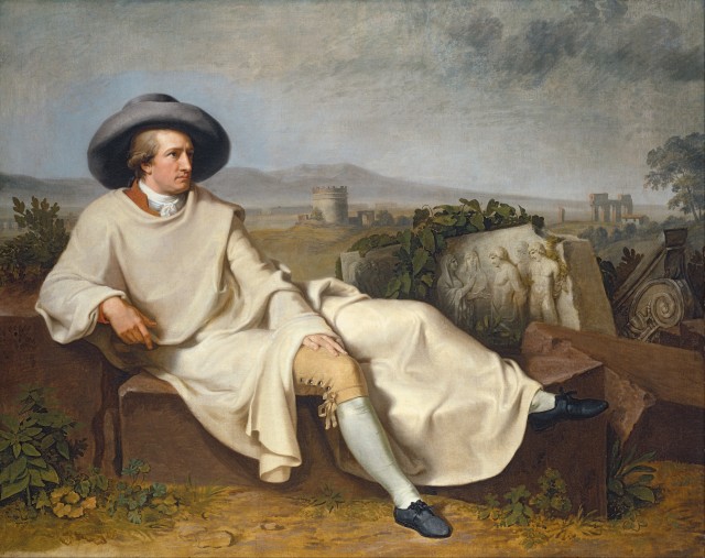 “Goethe in the Roman Campagna” por Johann Heinrich Wilhelm Tischbein 