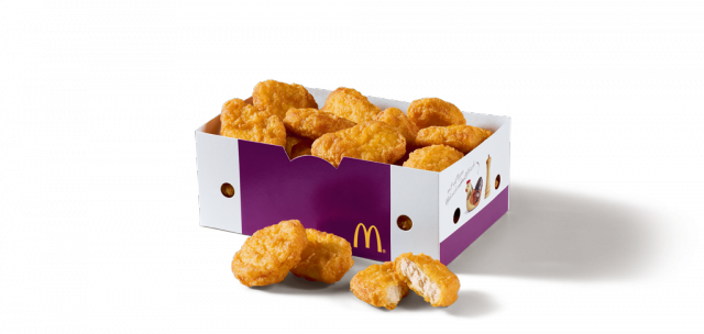 Caja de 20 McNuggets de pollo de McDonald’s