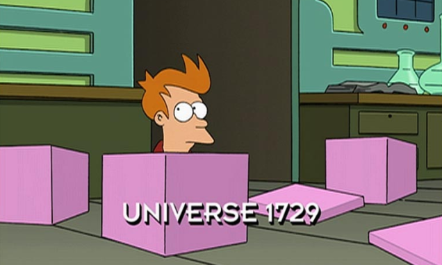 El Universo 1729 aparece en un capítulo de la cuarta temporada de Futurama