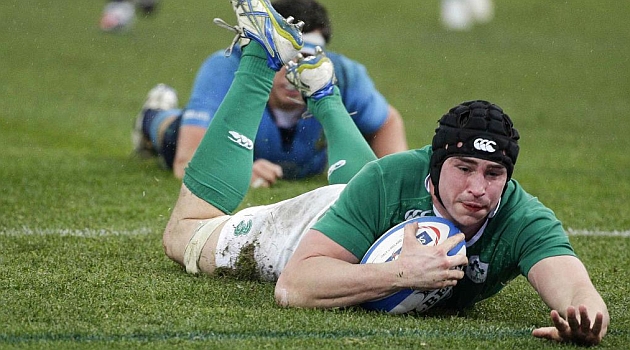 Ensayo de Irlanda, contra Italia, en el Torneo de las 6 naciones de 2015