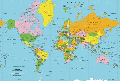 El mapamundi de Mercator no es isoareal