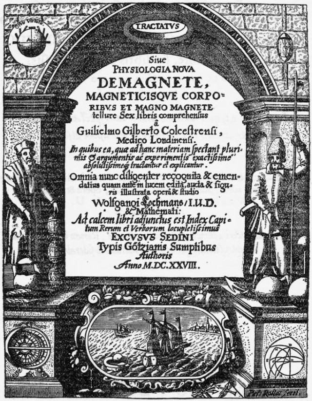 De Magnete (edición de 1628) | Fuente: Wikimedia Commons / Omegatron