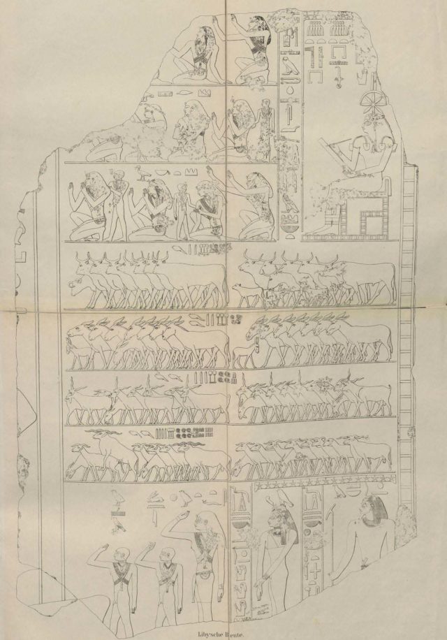  Inscripción funeraria de la pirámide de Sahure, segundo faraón de la V dinastía, hacia el 2.480 a.c., en la necrópolis de Abusis en Egipto