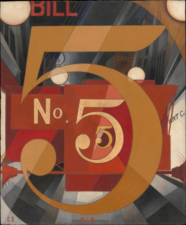 "Vi el número 5 en oro" (1928), de Charles Demuth