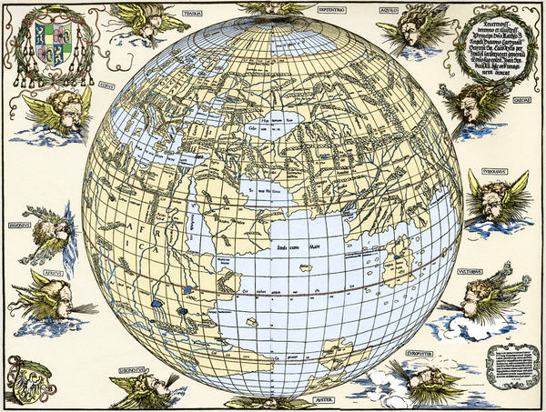 Durer&#8217;s world map, 1515