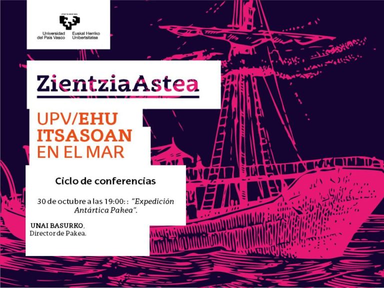 Conferencia: “Expedición Antártica Pakea, la mar y la navegación como método de descubrimiento, convivencia y aventura”