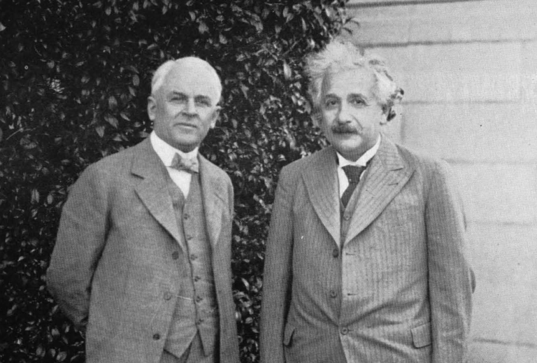 Millikan_and_Einstein_1932