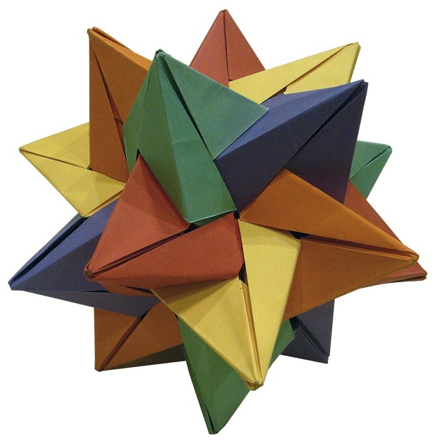 Construir un triángulo pitagórico doblando papel