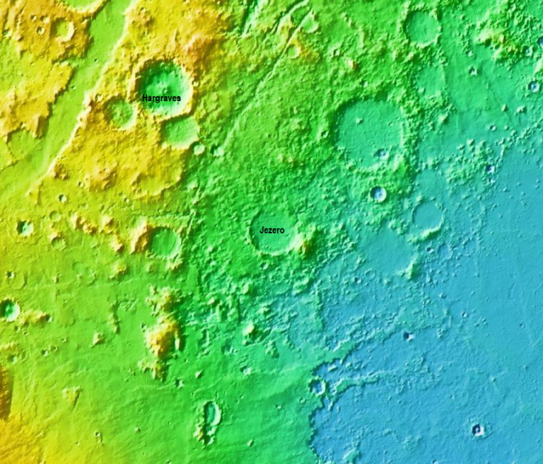 Rocas no sedimentarias en la base de un paleolago marciano