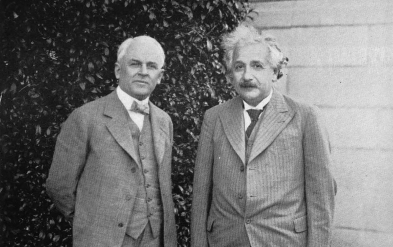 Einstein y Robert Millikan