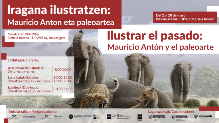 La exposición “Ilustrar el pasado: Mauricio Antón y el paleoarte” en el Bizkaia Aretoa desde el 2 al 28 de mayo