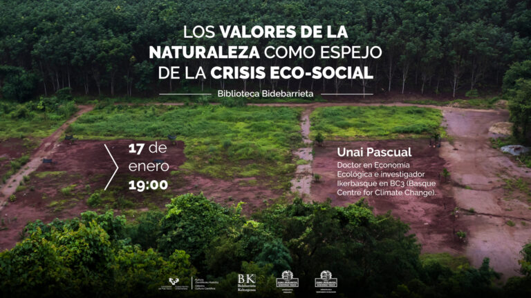 Charla-coloquio: Los valores de la naturaleza como espejo de la crisis eco-social