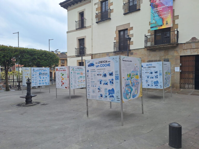 La exposición Ciencia en la Calle se puede visitar en Ordizia hasta el 7 de mayo