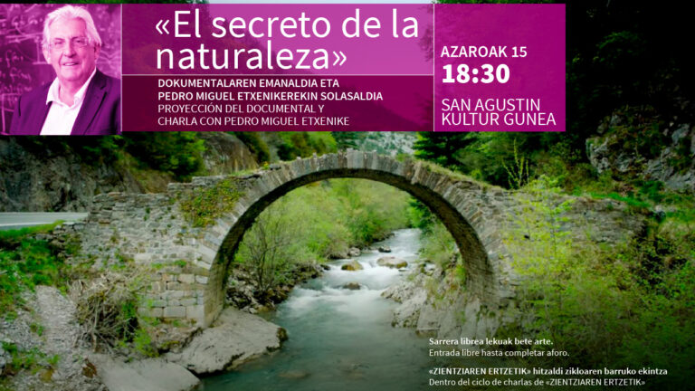 Zientziaren Ertzetik: proyección del documental El Secreto de la Naturaleza y coloquio con Pedro Miguel Etxenike